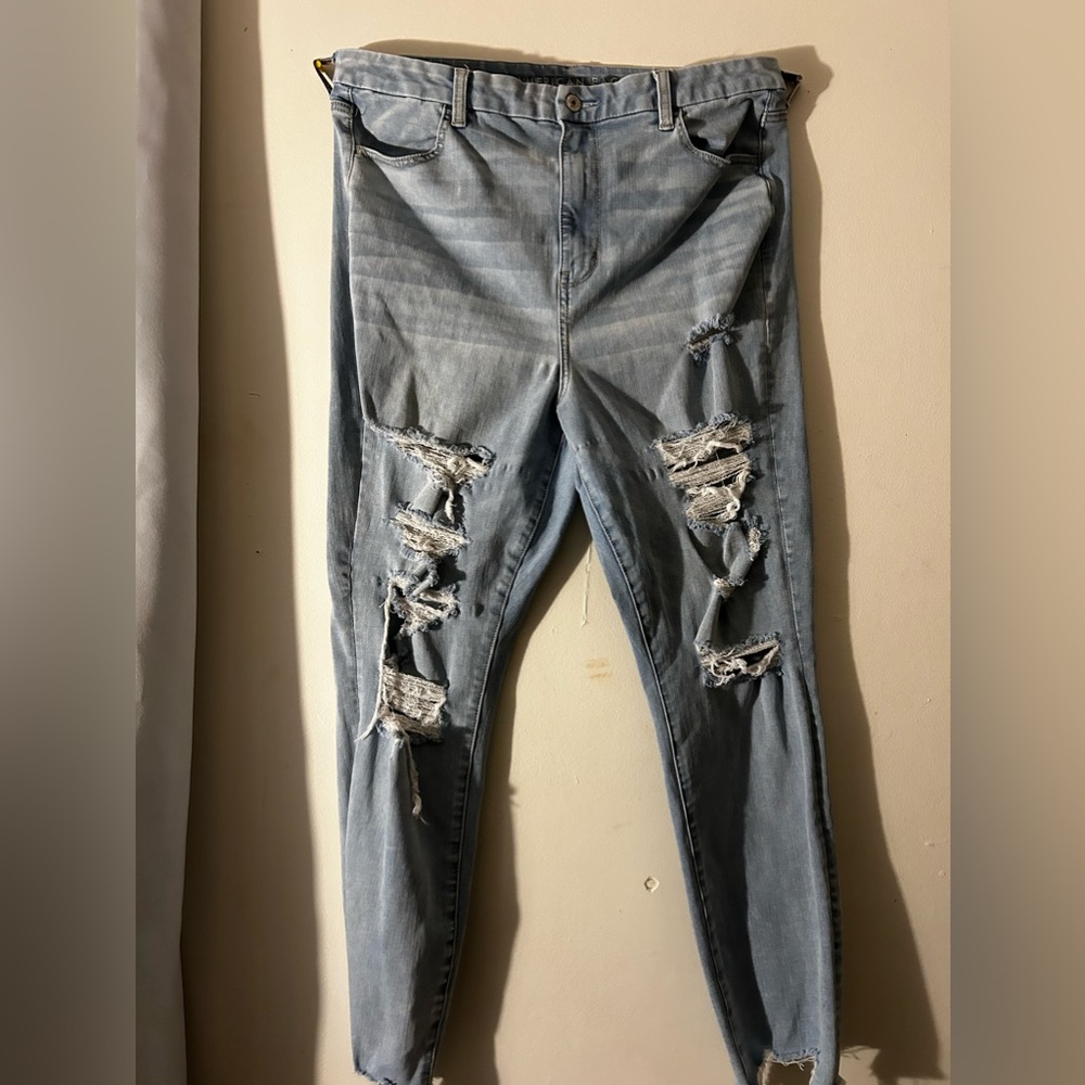 American Eagle ripped jeans
